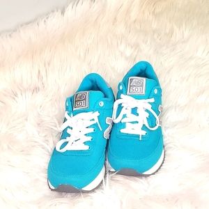 New Balance 501 womens size 7 turquoise/white/gray